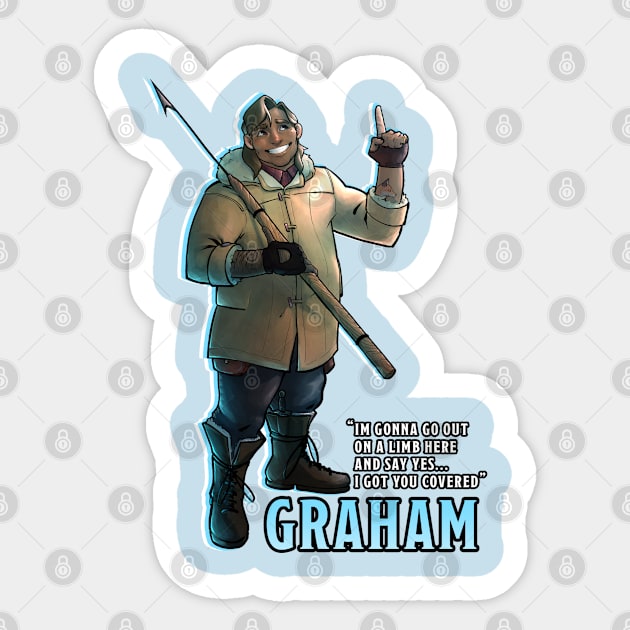 Graham Quote Sticker by How We Roll Podcast